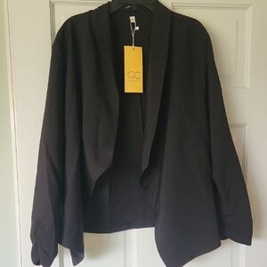Grecerelle Black Open Front Blazer